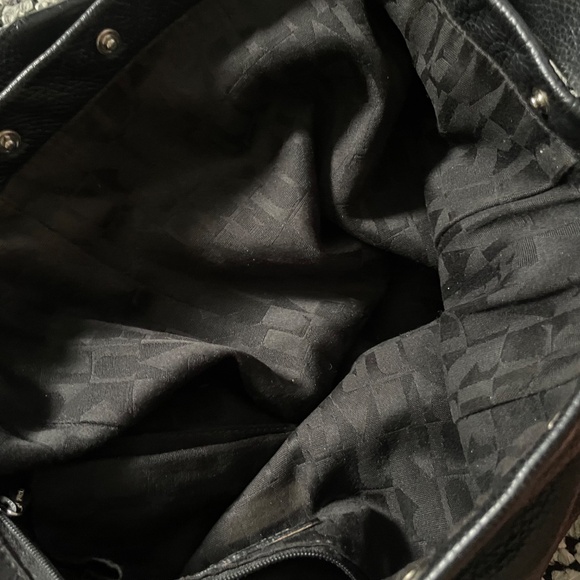 Furla Black Leather Frieze Snap Trim Medium Shoulder Bag - Picture 10 of 10